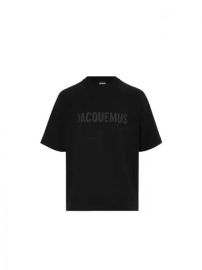 Le Typo Short Sleeve T-Shirt Black - JACQUEMUS - BALAAN 2