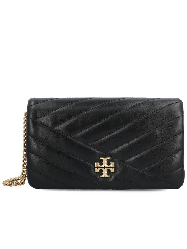 Kira Chevron Chain Cross Bag Black - TORY BURCH - BALAAN 2