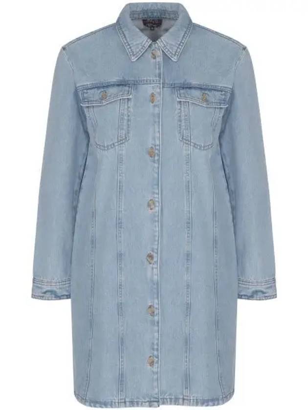 Alpine Denim Short Dress Blue - A.P.C. - BALAAN 2