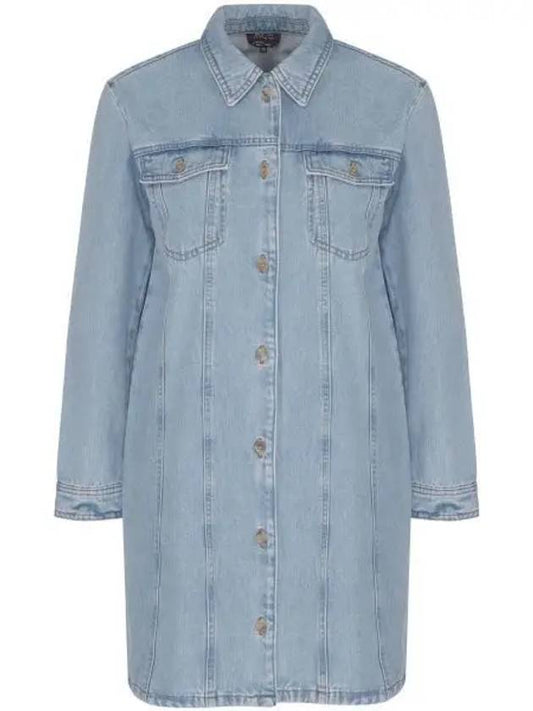 Alpine Denim Short Dress Blue - A.P.C. - BALAAN 2