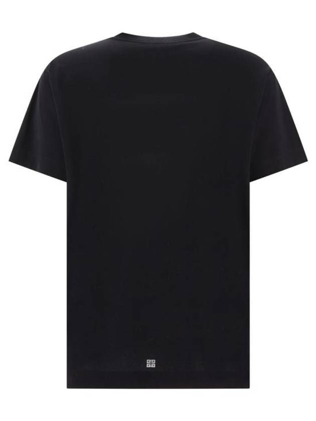 Logo Oversized Fit Cotton Short Sleeve T-Shirt Black - GIVENCHY - BALAAN 3