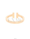 Tiffany T Square Ring Rose Gold 18K Warranty No 21 - TIFFANY & CO. - BALAAN 4