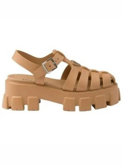 Monolith Rubber Sandals Beige - PRADA - BALAAN 2