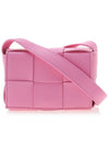 Intrecciato Cassette Small Cross Bag Pink - BOTTEGA VENETA - BALAAN 2