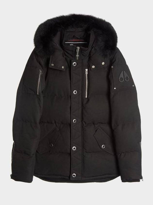 Threequarter Down Jacket Black Fox Fur Black - MOOSE KNUCKLES - BALAAN 2