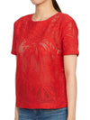 Lettera Short Sleeve T-Shirt Red - MAX MARA - BALAAN 3