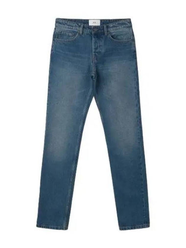 straight denim pants blue - AMI - BALAAN 1