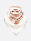 Miss Dior Graffiti 70 Square Silk Twill Scarf Rose White - DIOR - BALAAN 3