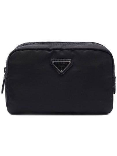 Nylon Cosmetics Mini Pouch Bag Black - PRADA - BALAAN 2