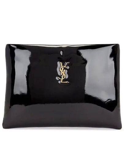 Women's Patent Large Pouch Black - SAINT LAURENT - BALAAN 2