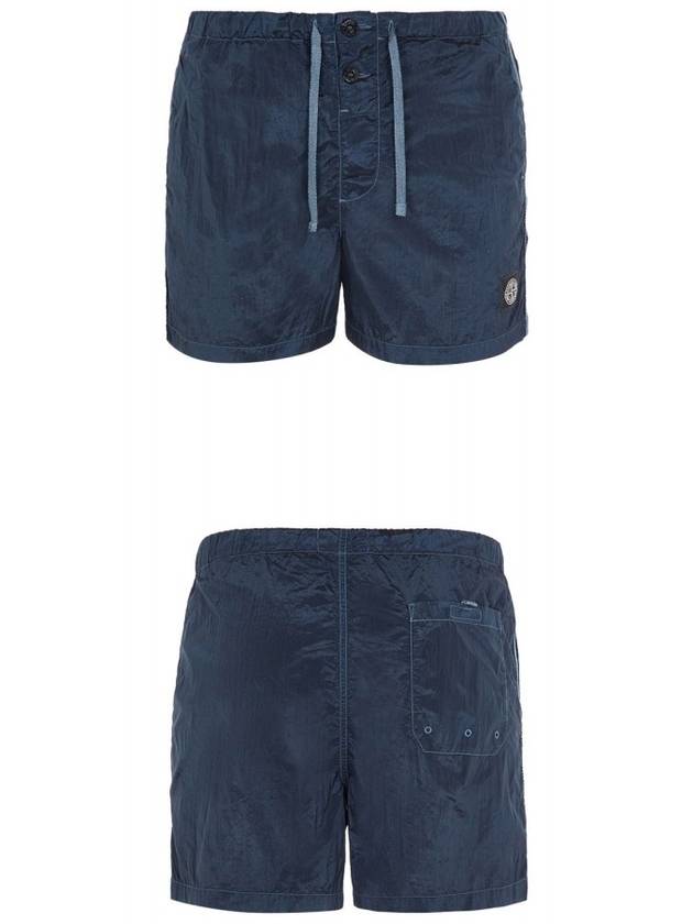 Men's Nylon Metal Swim Shorts Navy - STONE ISLAND - BALAAN 5