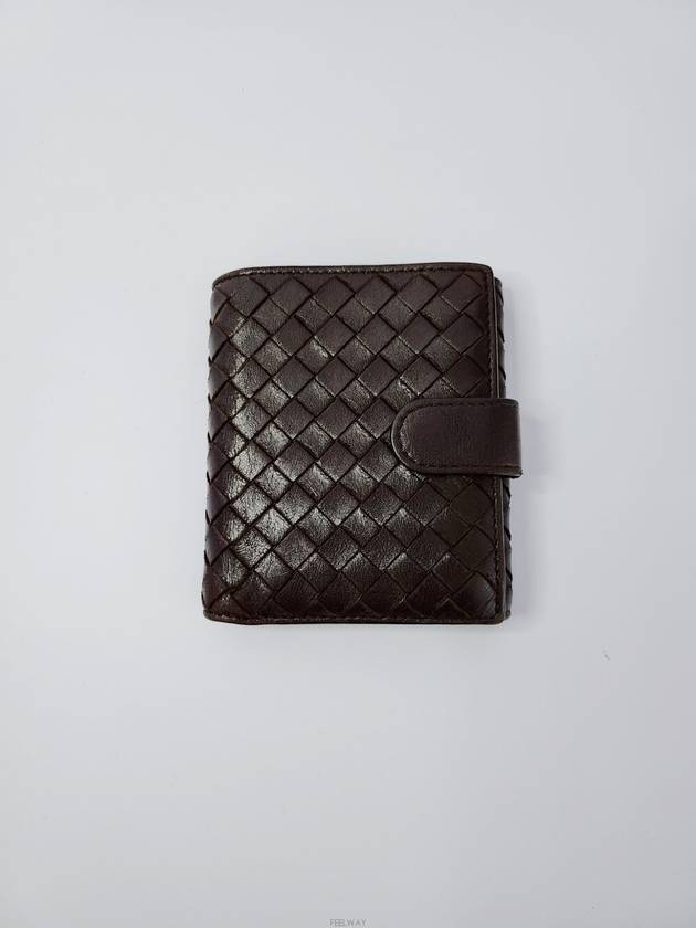 Used luxury goods DHLUX Intrecciato brown snap ring wallet - BOTTEGA VENETA - BALAAN 3