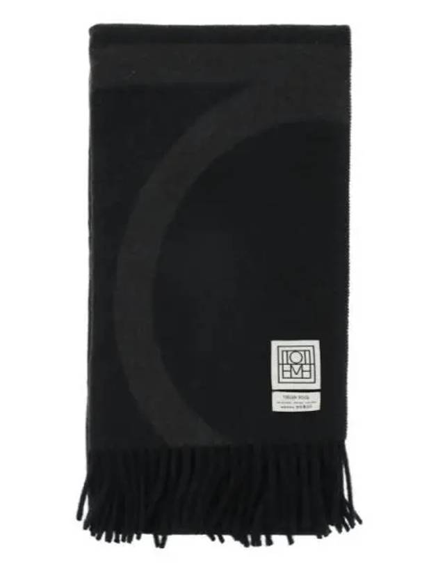 Monogram Jacquard Wool Scarf 234 WSASC239 FB0050 019 - TOTEME - BALAAN 1