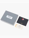 Pebble Grain Anchor Card Wallet Navy - THOM BROWNE - BALAAN 5