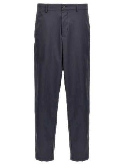 Hidden Drawcord Tapered Regular Fit Straight Pants Navy - HUGO BOSS - BALAAN 2