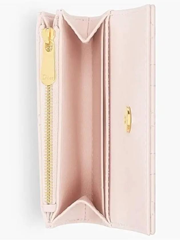 Jolie Glycine Cannage Lambskin Half Wallet Powder Pink - DIOR - BALAAN 4