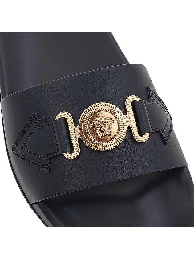 Men's Medusa Biggie Slippers Black - VERSACE - BALAAN.