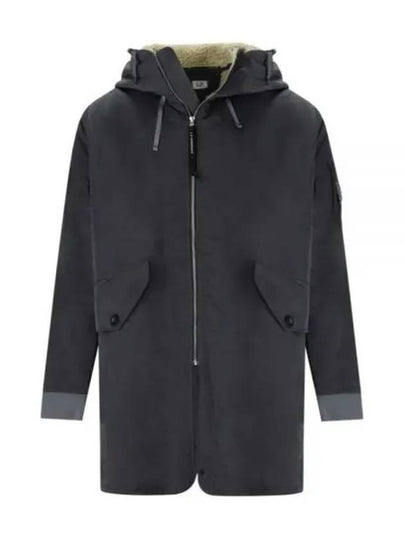 Nylon B Lined Hooded Parka Black - CP COMPANY - BALAAN 2