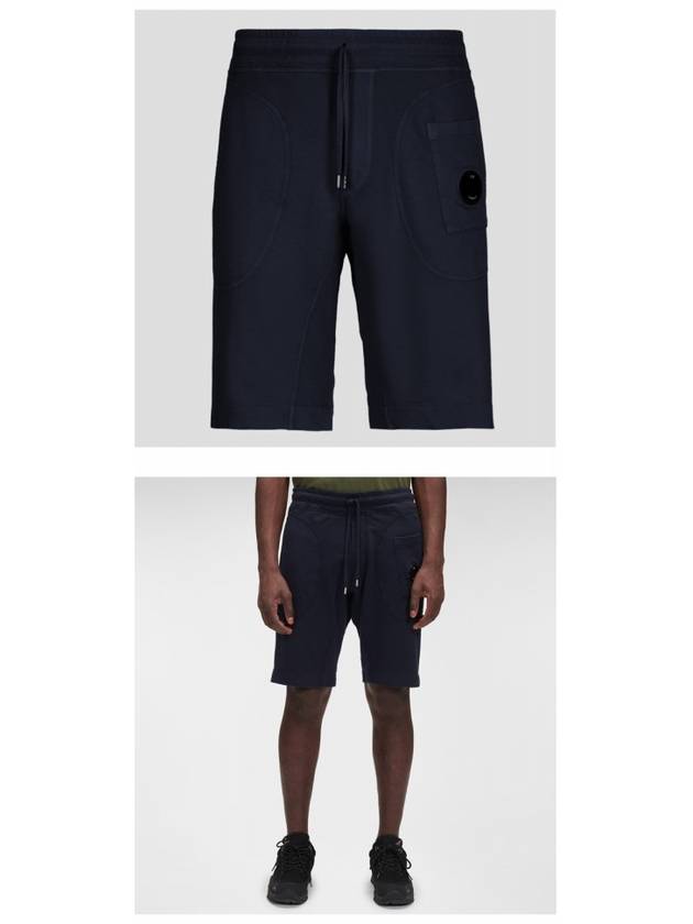 Men's Lens Wappen Bermuda Shorts Navy - CP COMPANY - BALAAN 5