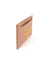 Vitello Gold Logo Card Wallet Desert Beige - PRADA - BALAAN 5