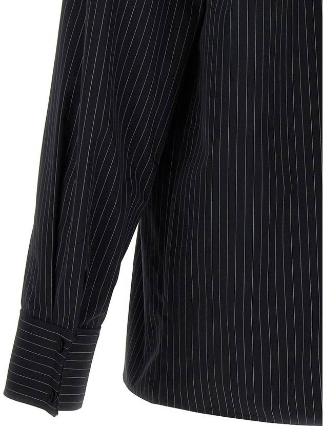 Saint Laurent Cassandre Striped Shirt Clothing - SAINT LAURENT - BALAAN 4