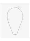 MM6 Brass Minimal Logo Necklace Palladio Accessories - MAISON MARGIELA - BALAAN 1