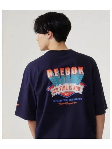 Rising slogan t shirt navy - REEBOK - BALAAN 1