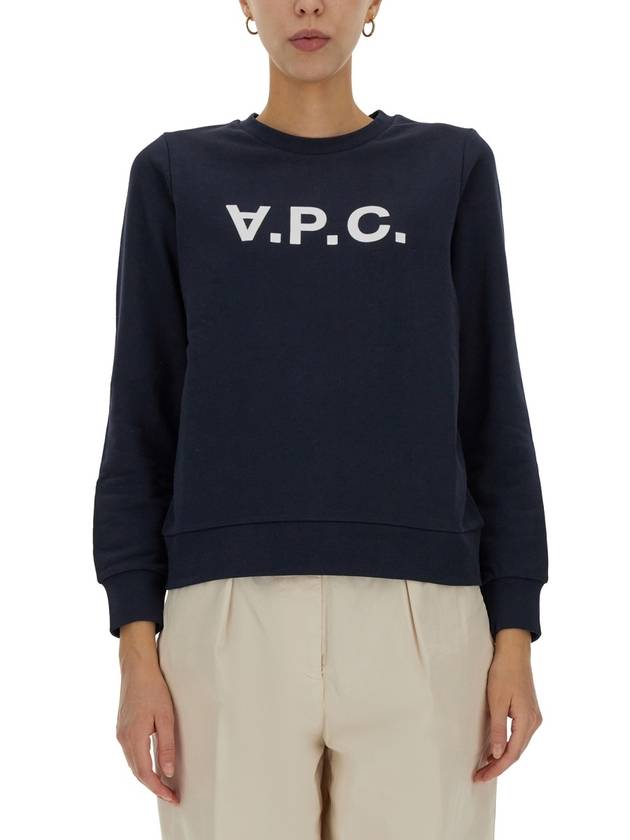 VPC Logo Sweatshirt Navy - A.P.C. - BALAAN 2