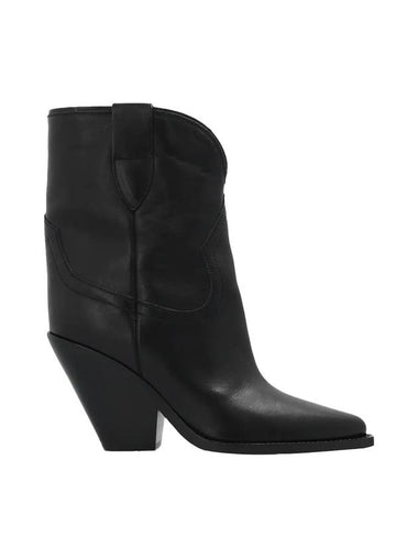 90mm leather Chelsea boots black - ISABEL MARANT - BALAAN 1