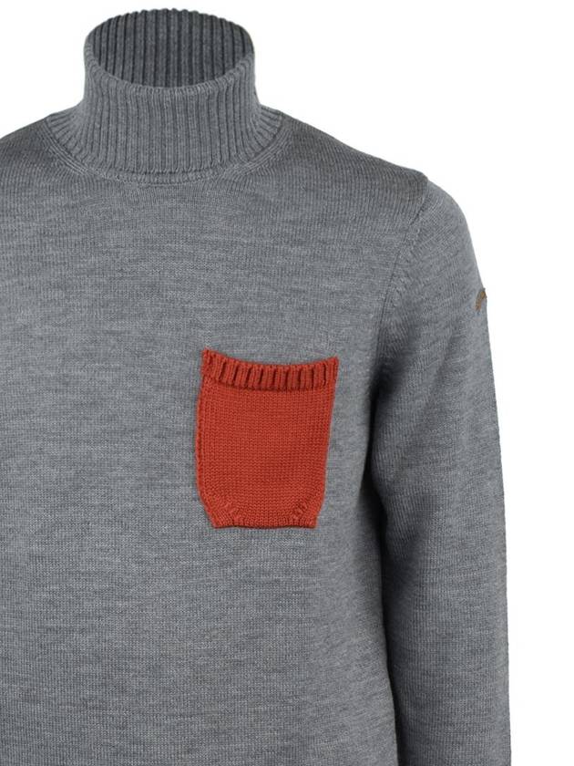 Paul & Shark Grey Wool Turtleneck - PAUL & SHARK - BALAAN 3