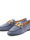 Women's Kate Suede Loafers Blue - TOD'S - BALAAN 5