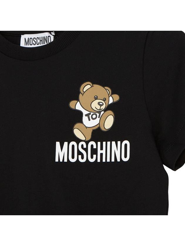 Kids short sleeved t shirt HUM04K LAA02 60100 Adults can wear - MOSCHINO - BALAAN 4