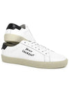 Court Classic Embroidered Low Top Sneakers White - SAINT LAURENT - BALAAN 3