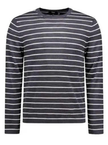 FULL STRIPE CREW SWEATER O0781703 1ZT - THEORY - BALAAN 1