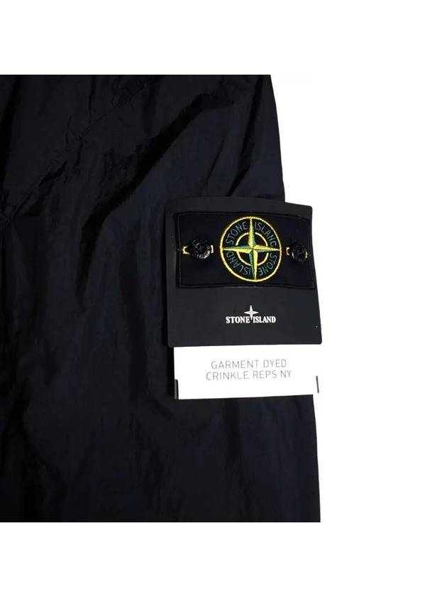 Crinkle Reps Wappen Bomber Jacket Black - STONE ISLAND - BALAAN 5