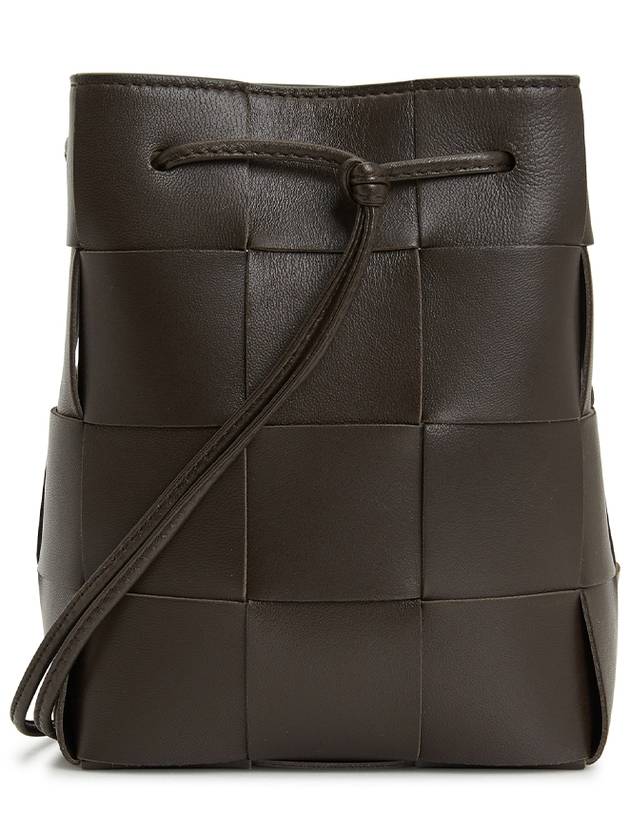 Intrecciato Cassette Small Bucket Bag Fondente - BOTTEGA VENETA - BALAAN 3