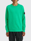 Stone Island Compass Waffen Patch Garment Dyed Sweatshirt Sweatshirt Green - STONE ISLAND - BALAAN 2