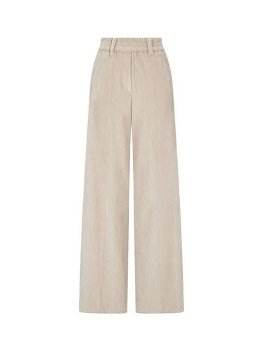 Women s Easy Corduroy Banding Pants Beige - BRUNELLO CUCINELLI - BALAAN 1