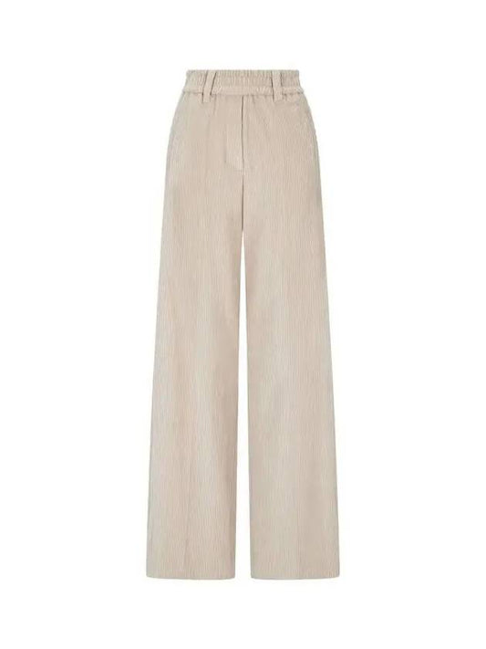 Women s Easy Corduroy Banding Pants Beige - BRUNELLO CUCINELLI - BALAAN 1