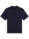 Ace Mock Neck Short Sleeve T-Shirt Navy - J.LINDEBERG - BALAAN 1