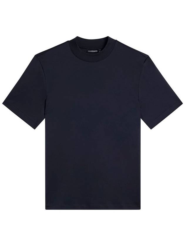 Ace Mock Neck Short Sleeve T-Shirt Navy - J.LINDEBERG - BALAAN 2