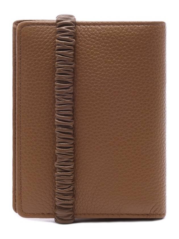 Leather Half Wallet Caramello - MIU MIU - BALAAN 5