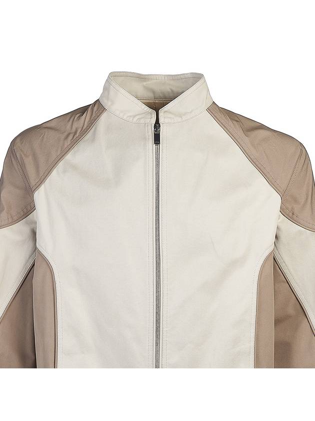 Cotton Canvas Bomber Jacket Beige - DIOR - BALAAN 5