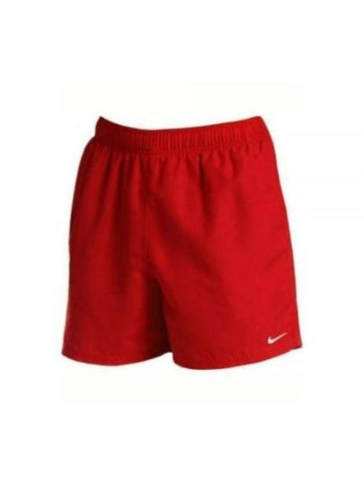 Men's Swim Essential 7 Volley Shorts Red - NIKE - BALAAN 2