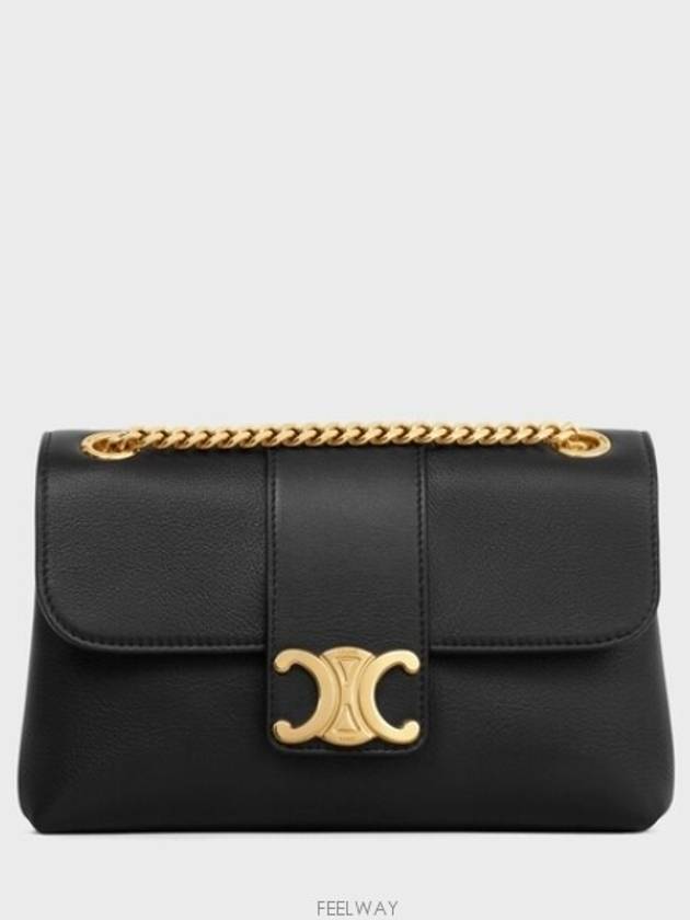 Teen Victoire Supple Calfskin Shoulder Bag Black - CELINE - BALAAN 2