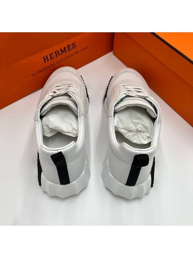 Bouncing Low Top Sneakers White - HERMES - BALAAN 3