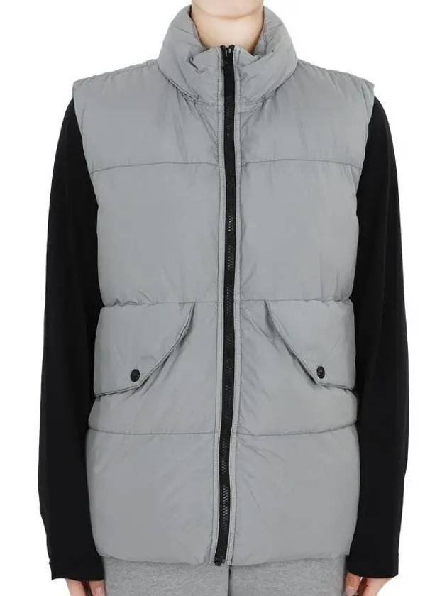 Kids Wappen Patch Down Padded Vest Grey - STONE ISLAND - BALAAN 2