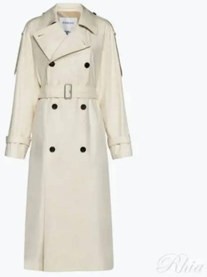 Belted Cotton Gabardine Trench Coat Ivory - BURBERRY - BALAAN 2