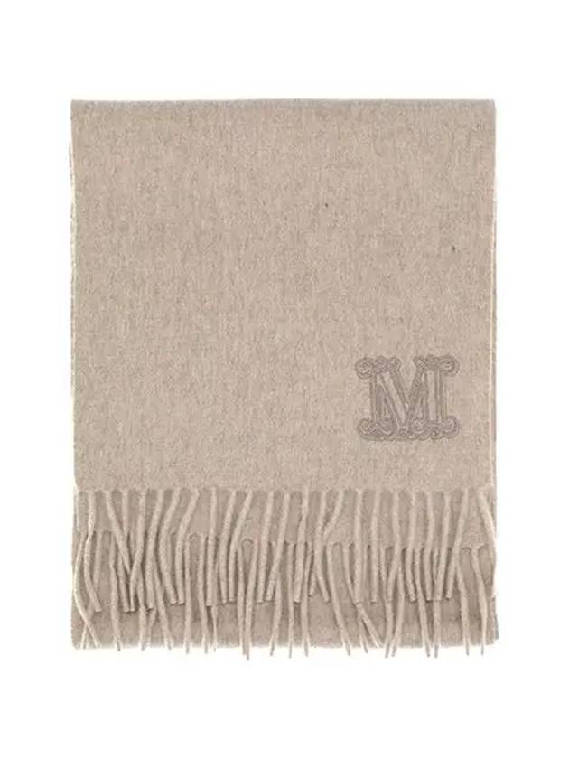 Max Mara Logo Embroidered Scarf Edge - MAX MARA - BALAAN 3