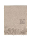 Max Mara Logo Embroidered Scarf Edge - MAX MARA - BALAAN 2